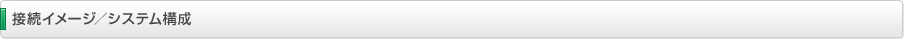 接続イメージ／システム構成